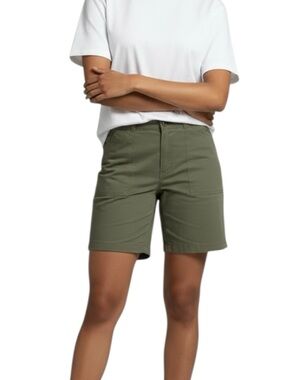 Eastern Mountain Sports Women’s Green Hiking Shorts Nylon Spandex Size 14